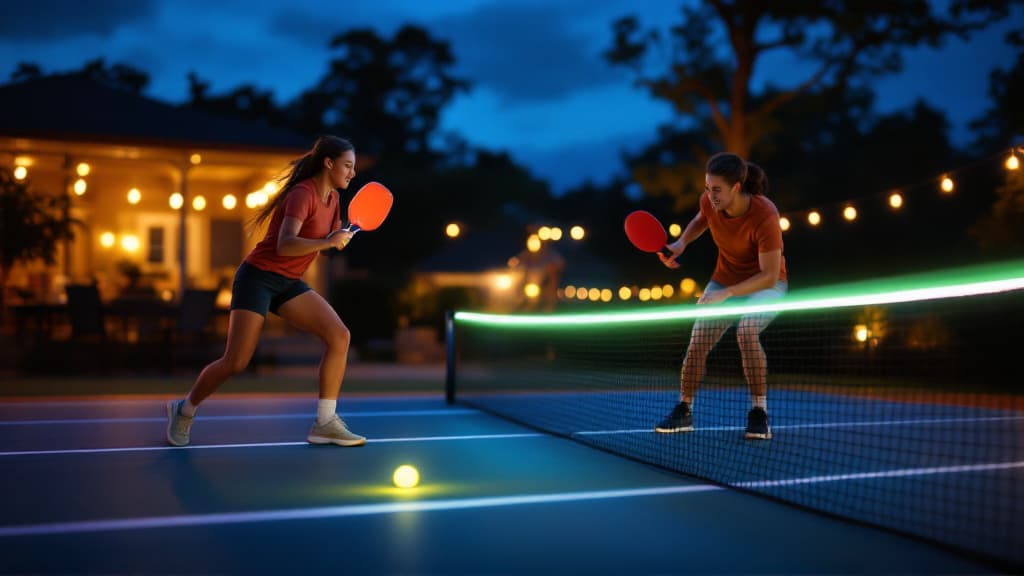 After Hours Pickleball night-play equipment